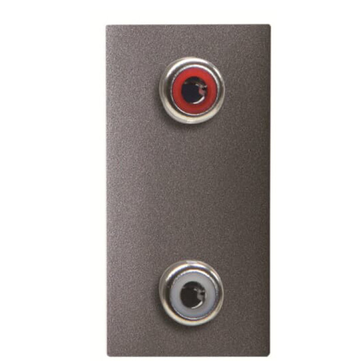 RCA розетка ABB Zenit 2CLA215520N1801 N2155.2 AN 1М (антрацит) · ABB · uk/rca-rozetka-abb-zenit-2cla215520n1801-n21552-an-1m-antratsit