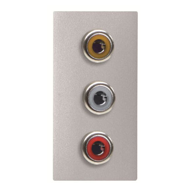 RCA розетка ABB Zenit 2CLA215530N1301 N2155.3 PL 1М (срібло) · ABB · uk/rca-rozetka-abb-zenit-2cla215530n1301-n21553-pl-1m-sriblo