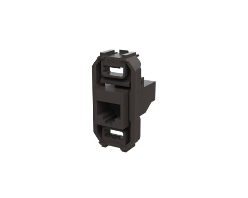 RJ45 розетка ABB серія Zenit 2018.5 cat.5е із супортом