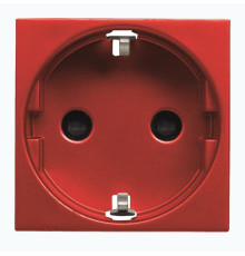 Розетка ABB Zenit 2CLA228800N7001 N2288 RJ із заземленням (червона)