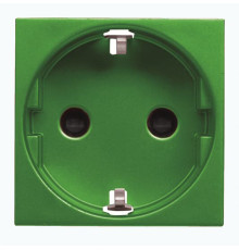 Розетка ABB Zenit 2CLA228800N8001 N2288 VD із заземленням (зелена)