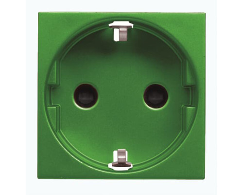 Розетка ABB Zenit 2CLA228800N8001 N2288 VD із заземленням (зелена)