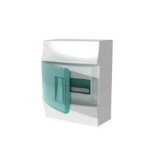 Щит ABB Mistral41W 8 модулів IP41 прозорі двері клеммник навісний (1SPE007717F0321)
