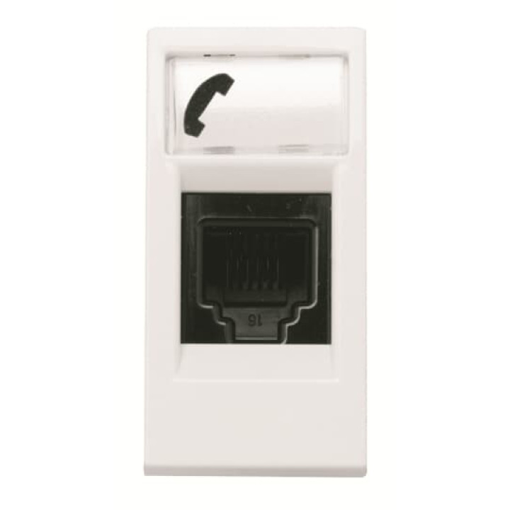 Телефонна розетка ABB Zenit 2CLA211760N1101 N2117.6 BL 1М (білий) · ABB · uk/telefonna-rozetka-abb-zenit-2cla211760n1101-n21176-bl-1m-bili