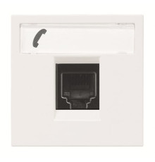Телефонна розетка ABB Zenit 2CLA221760N1101 N2217.6 BL (білий)