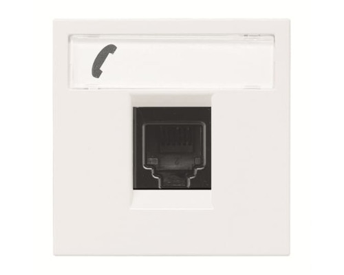 Телефонна розетка ABB Zenit 2CLA221760N1101 N2217.6 BL (білий)