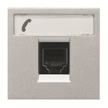 Телефонна розетка ABB Zenit 2CLA221760N1301 N2217.6 PL (срібло) · ABB · uk/telefonna-rozetka-abb-zenit-2cla221760n1301-n22176-pl-sriblo