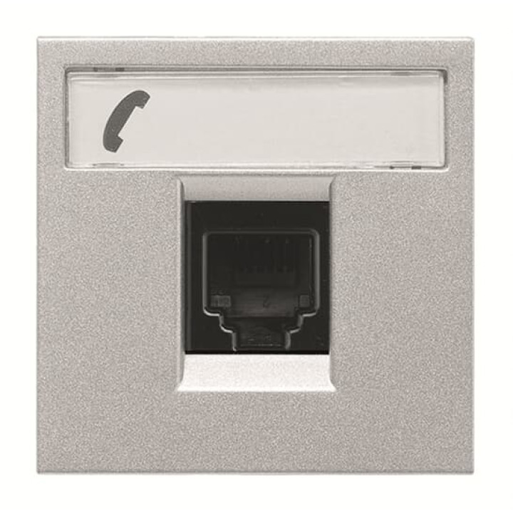 Телефонна розетка ABB Zenit 2CLA221760N1301 N2217.6 PL (срібло) · ABB · uk/telefonna-rozetka-abb-zenit-2cla221760n1301-n22176-pl-sriblo