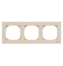 Тримісна рамка ABB серія Sky 2CLA857300A2001 8573 FR ясен