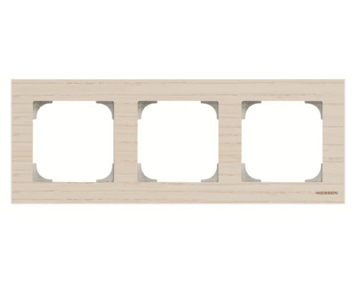 Тримісна рамка ABB серія Sky 2CLA857300A2001 8573 FR ясен