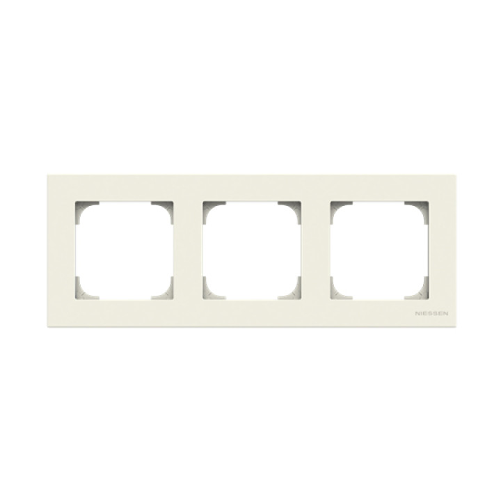 Тримісна рамка ABB серія Sky 2CLA857310A1101 8573.1 BL білий · ABB · uk/trimisna-ramka-abb-sky-2cla857310a1101-85731-bl-bilij