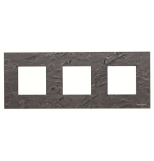Тримісна рамка ABB Zenit 2CLA227300N2201 N2273 PZ (сланець)