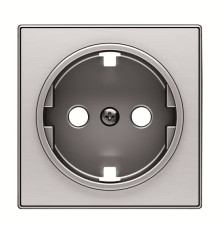 Центральна плата розетки ABB серія Sky 2CLA858800A1401 8588 AI із заземленням сталь