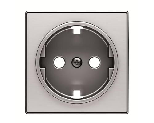 Центральна плата розетки ABB серія Sky 2CLA858800A1401 8588 AI із заземленням сталь