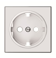 Центральна плата розетки ABB серія Sky 2CLA858800A2101 8588 CB із заземленням біле скло