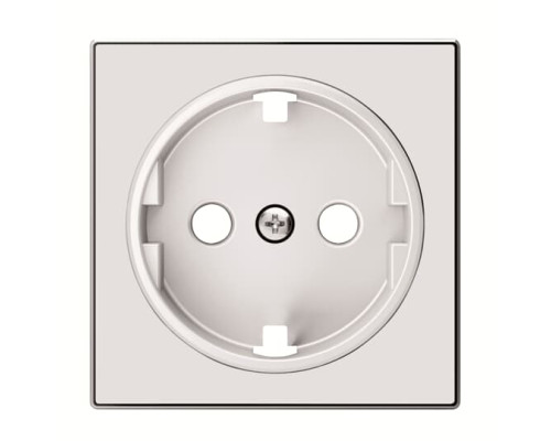Центральна плата розетки ABB серія Sky 2CLA858800A2101 8588 CB із заземленням біле скло