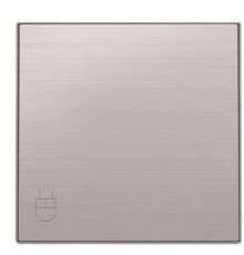 Центральна плата розетки ABB серія Sky 2CLA858810A1401 8588.1 AI з кришкою сталь