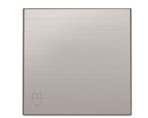 Центральна плата розетки ABB серія Sky 2CLA858810A1401 8588.1 AI з кришкою сталь