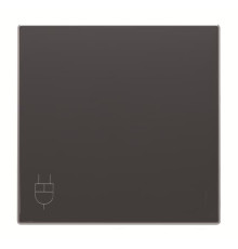 Центральна плата розетки ABB серія Sky 2CLA858810A1501 8588.1 NS з кришкою чорний оксамит