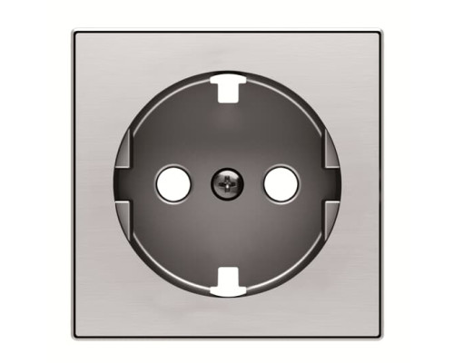 Центральна плата розетки ABB серія Sky 2CLA858890A1401 8588.9 AI із заземленням сталь