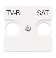 Центральна плата TV-R SAT розетки ABB Zenit 2CLA225010N1101 N2250.1 BL (білий)
