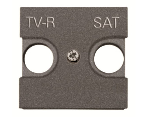 Центральна плата TV-R SAT розетки ABB Zenit 2CLA225010N1801 N2250.1 AN (антрацит)