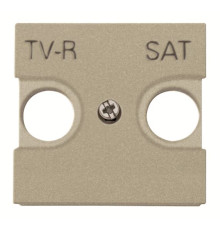 Центральна плата TV-R SAT розетки ABB Zenit 2CLA225010N1901 N2250.1 CV (шампань)