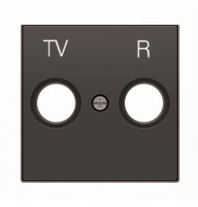 Центральна плата TV+R розетки ABB серія Sky 8550 NS чорний оксамит