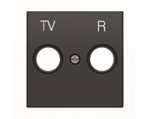 Центральна плата TV+R розетки ABB серія Sky 8550 NS чорний оксамит