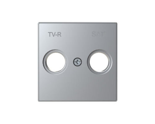 Центральна плата TV/R+SAT розетки ABB серія Sky 2CLA855010A1301 8550.1 PL срібло