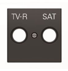 Центральна плата TV/R+SAT розетки ABB серія Sky 2CLA855010A1501 8550.1 NS чорний оксамит