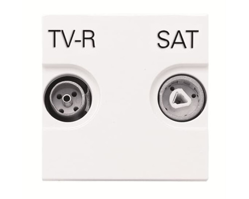 TV-R SAT розетка ABB Zenit 2CLA225130N1101 N2251.3 BL (білий)