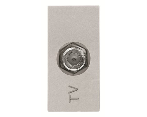 TV розетка ABB Zenit 2CLA215000N1301 N2150 PL 1М (срібло)