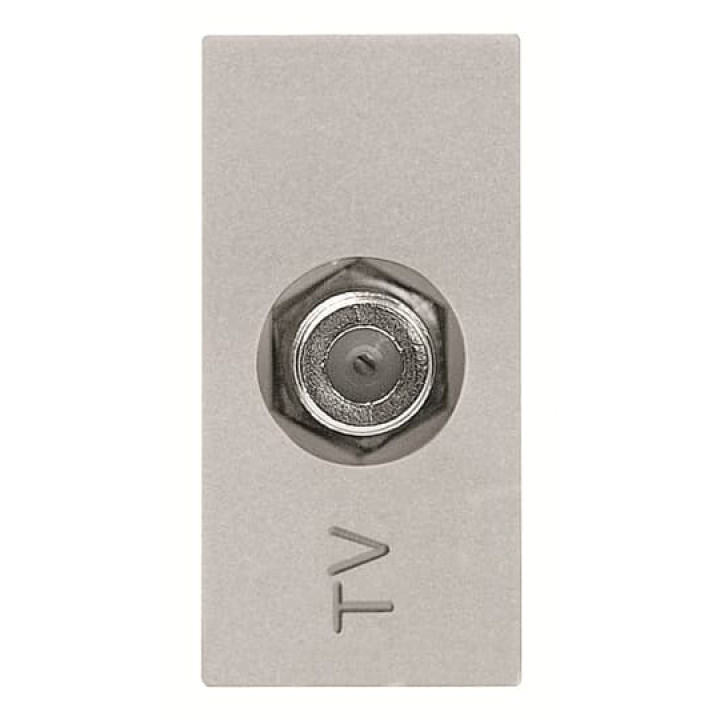 TV розетка ABB Zenit 2CLA215000N1301 N2150 PL 1М (срібло) · ABB · uk/tv-rozetka-abb-zenit-2cla215000n1301-n2150-pl-1m-sriblo
