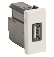 USB розетка ABB Zenit 2CLA218520N1101 N2185.2 BL 2000 мА 1М (білий)