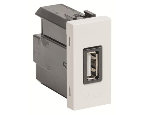 USB розетка ABB Zenit 2CLA218520N1101 N2185.2 BL 2000 мА 1М (білий)