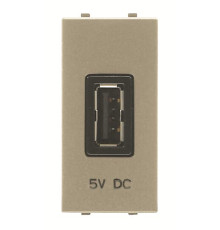 USB розетка ABB Zenit 2CLA218520N1901 N2185.2 CV 2000 мА 1М (шампань)