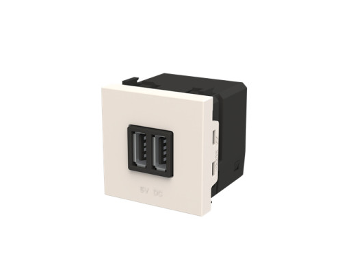 USB розетка ABB Zenit N2285 BL 2М (білий)