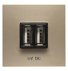 USB розетка ABB Zenit N2285 CV 2М (шампань)