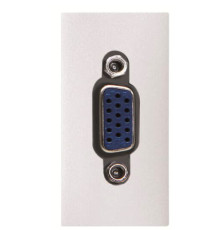 VGA розетка ABB Zenit 2CLA215550N1101 N2155.5 BL 1М (білий)
