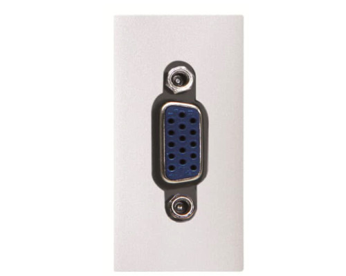 VGA розетка ABB Zenit 2CLA215550N1101 N2155.5 BL 1М (білий)
