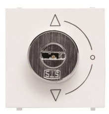 Вимикач ABB Zenit 2CLA225300N1101 N2253 BL з ключем з фіксацією на 2 положення (білий)