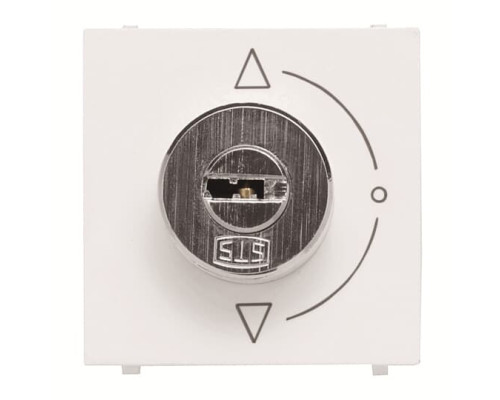 Вимикач ABB Zenit 2CLA225310N1101 N2253.1 BL з ключем з фіксацією на 3 положення (білий)