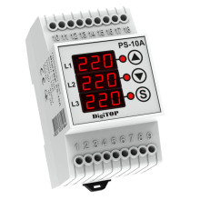 Автоматичний перемикач фаз DigiTOP 10A (PS10A) · DIGITOP · avtomatichnij-peremikach-faz-digitop-ps-10a-ps10a