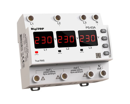 Автоматичний перемикач фаз DigiTOP 63A (PS63A-M6R)