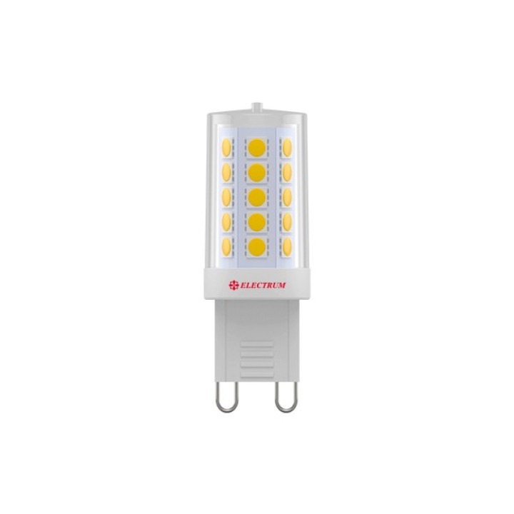 Лампа світлодіодна Electrum капсула LC-15 4W G9 4000K керам. корп. A-LC-1896 · ELECTRUM · lampa-svitlodiodna-electrum-kapsula-lc-15-4w-g9-4000k-keram-korp