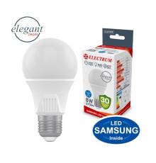 Лампа світлодіодна Electrum стандартна A60 LS-8 Elegant 8W E27 4000K алюмопл. корп. A-LS-1919