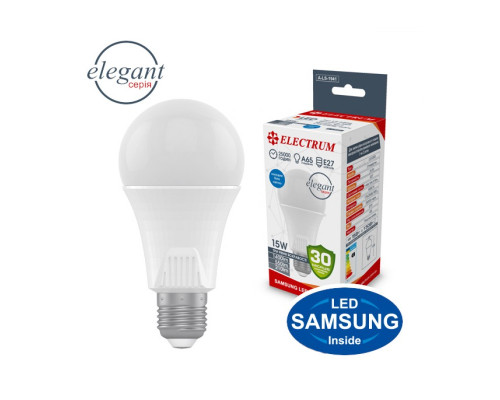 Лампа світлодіодна стандартна з 3-а рівнями яскравості ELECTRUM 15W E27 4000K DIM A-LS-1941