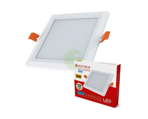 Світильник світлодіодний вбудований Electrum QUADRO M-12 12W 4000К квадр. B-LD-тисячу дев'ятсот шістьдесят одна