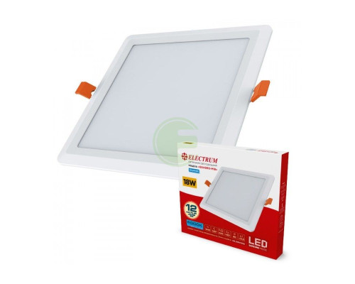 Світильник світлодіодний вбудований Electrum QUADRO M-18 18W 4000К квадр. B-LD-1962
